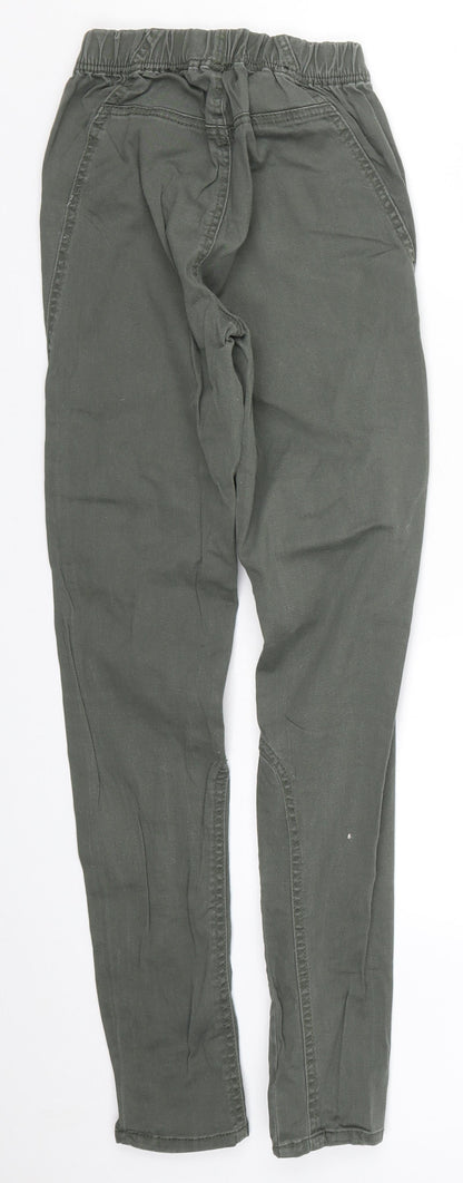 Womens UK Size 10 H&M Regular Fit Jegging Green Jeans