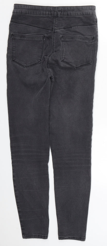 Womens UK Size 8 Papaya Regular Fit Skinny Grey Jeans