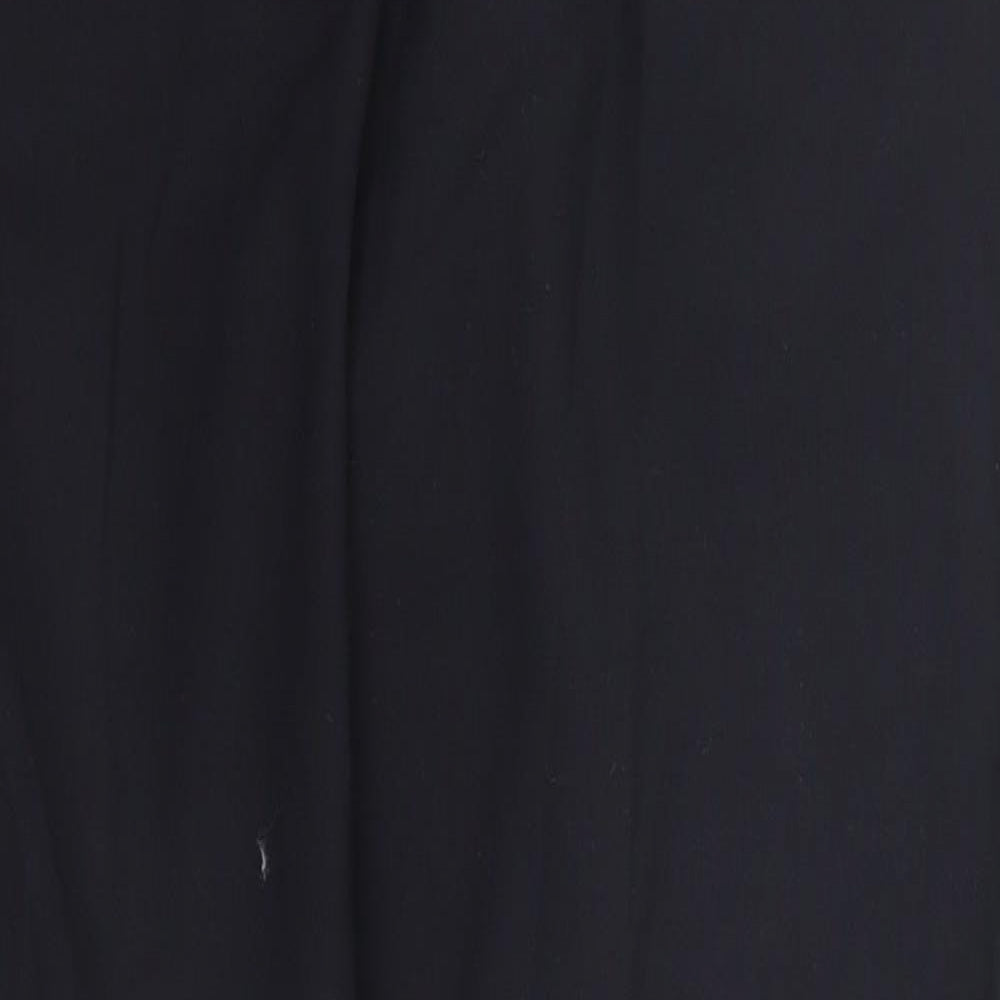 Womens UK Size 10 Preworn Regular Fit  Black Trousers