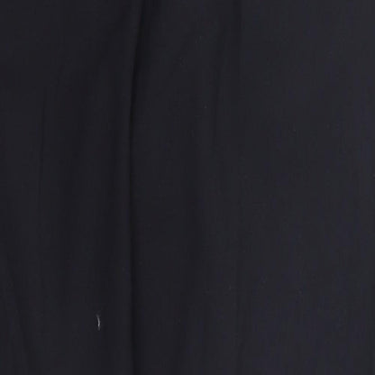 Womens UK Size 10 Preworn Regular Fit  Black Trousers