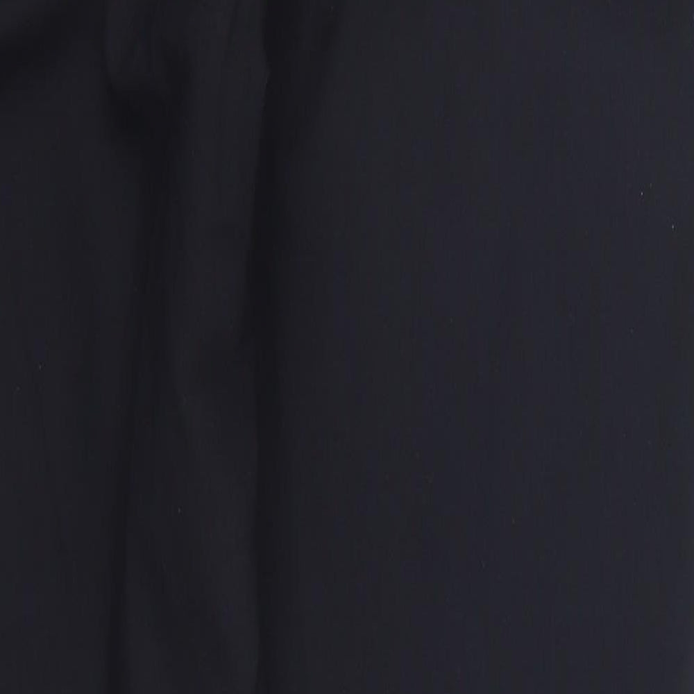 Womens UK Size 10 Preworn Regular Fit  Black Trousers