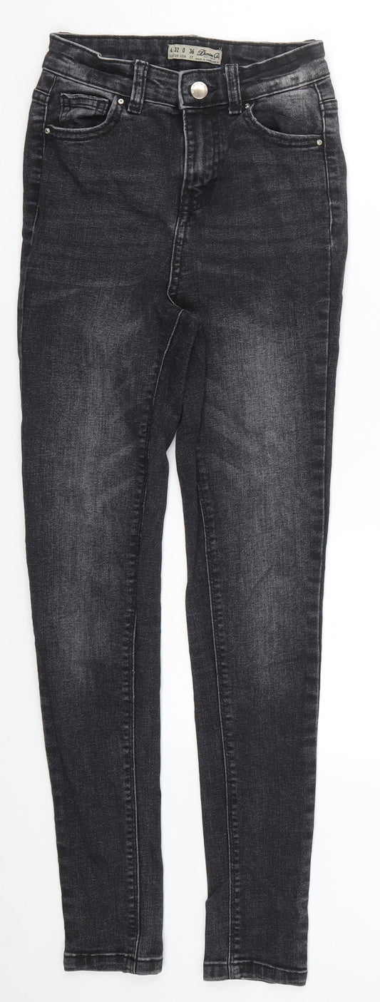 Denim Co Womens Black  Denim Skinny Jeans Size 4 L26 in