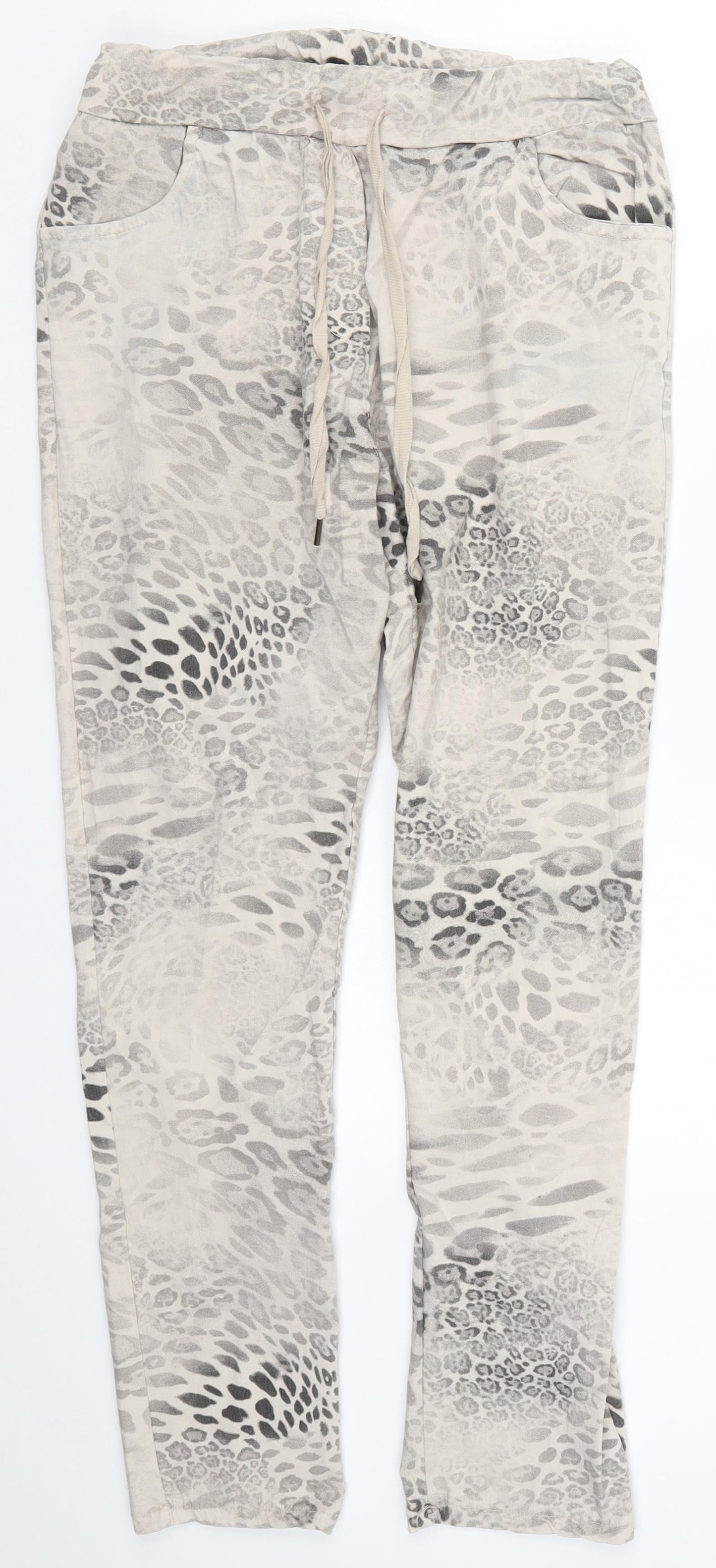 Womens UK Size 32 in Preworn Regular Fit  Beige Trousers