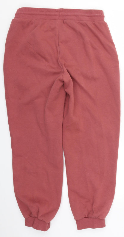 Womens UK Size 10 River Island Regular Fit Sweatpants Red Trousers