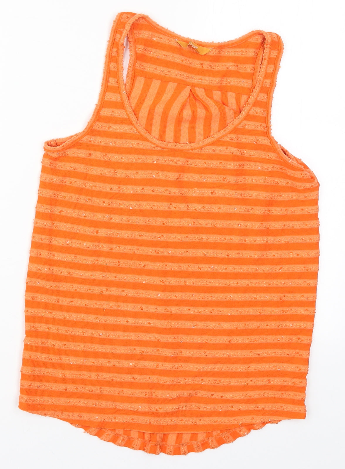 Womens UK Size 6 NEXT Orange Basic Tank