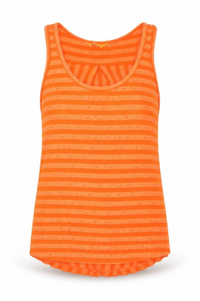 Womens UK Size 6 NEXT Orange Basic Tank
