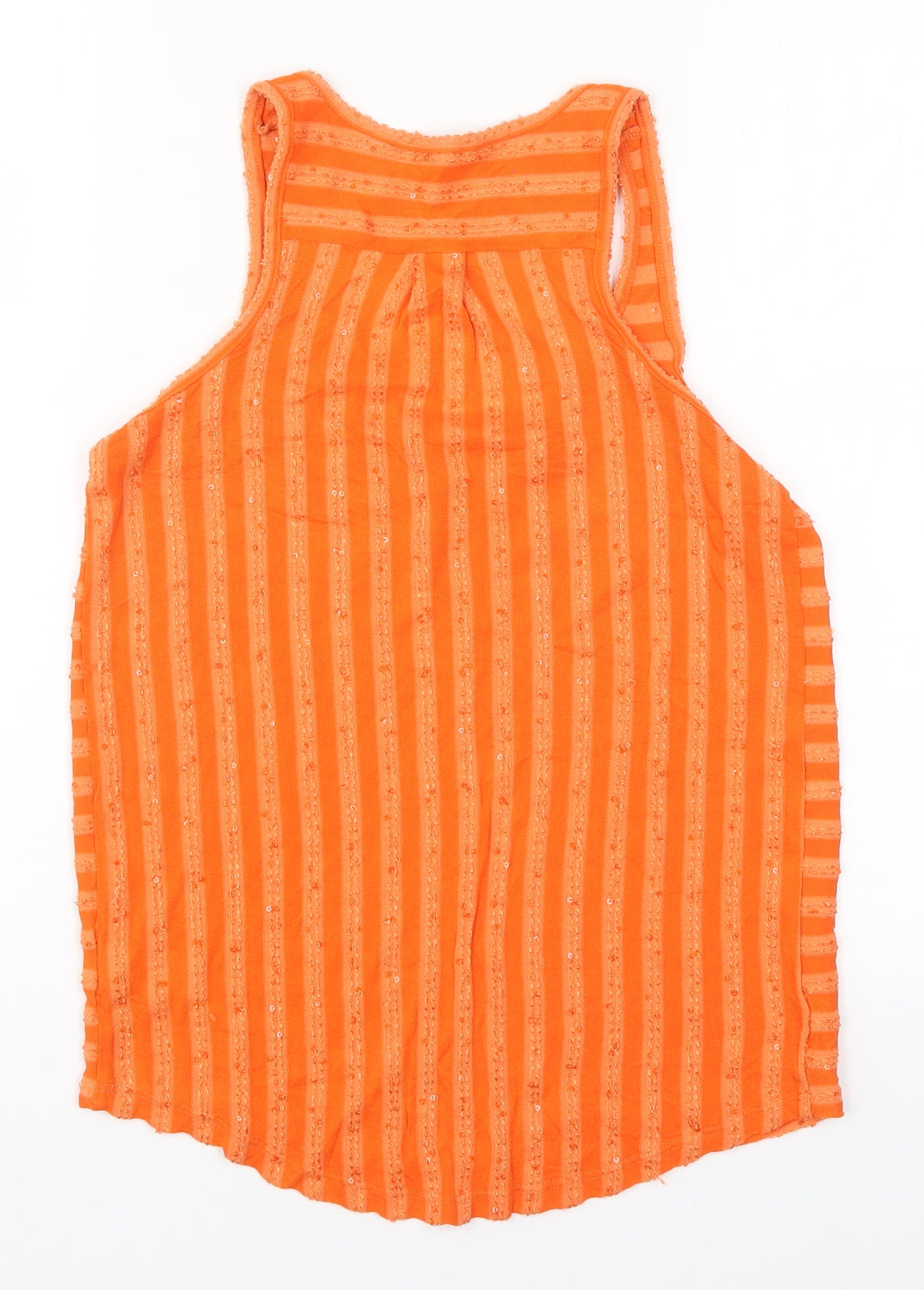 Womens UK Size 6 NEXT Orange Basic Tank