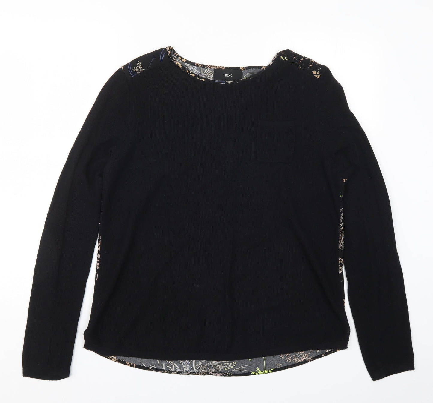 Womens UK Size 14 NEXT Black Basic T-Shirt