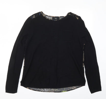 Womens UK Size 14 NEXT Black Basic T-Shirt