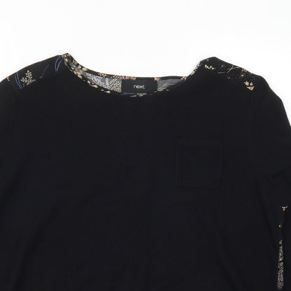 Womens UK Size 14 NEXT Black Basic T-Shirt