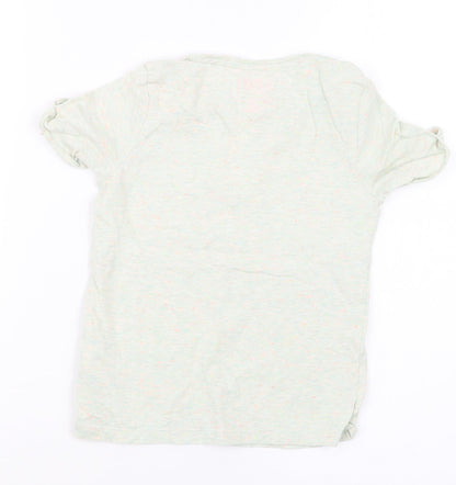 F&F Girls Green   Basic T-Shirt Size 6-7 Years