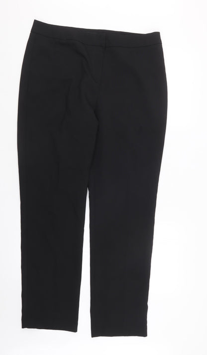 Womens UK Size 14 Papaya Regular Fit  Black Trousers