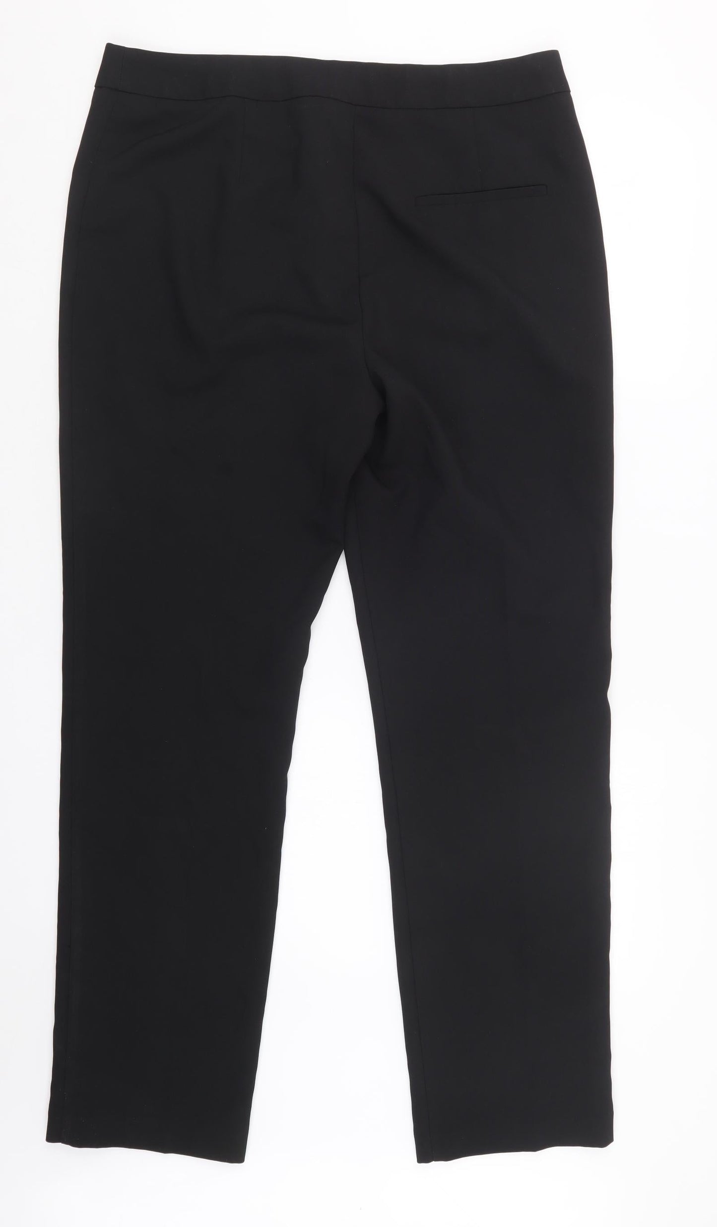 Womens UK Size 14 Papaya Regular Fit  Black Trousers