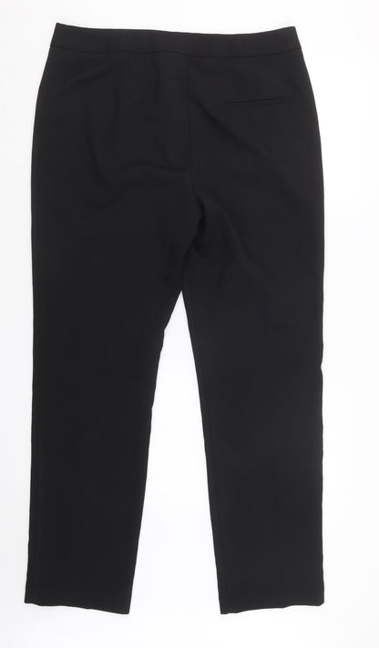Womens UK Size 14 Papaya Regular Fit  Black Trousers
