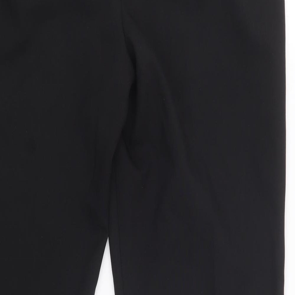 Womens UK Size 14 Papaya Regular Fit  Black Trousers