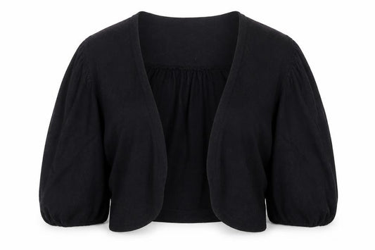 Red Herring Womens Black  Knit Cardigan Jumper Size 12