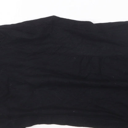 Red Herring Womens Black  Knit Cardigan Jumper Size 12
