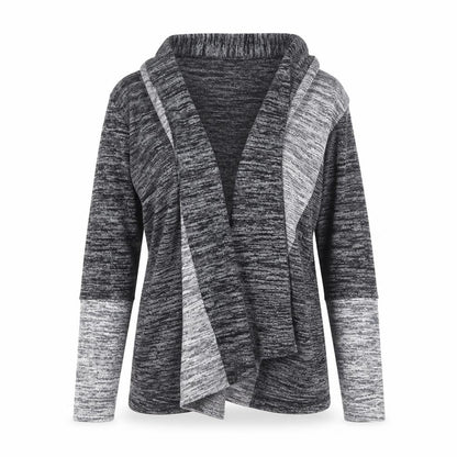 Front view of Ge Shan Pin Yue women’s black cardigan jumper, size XL