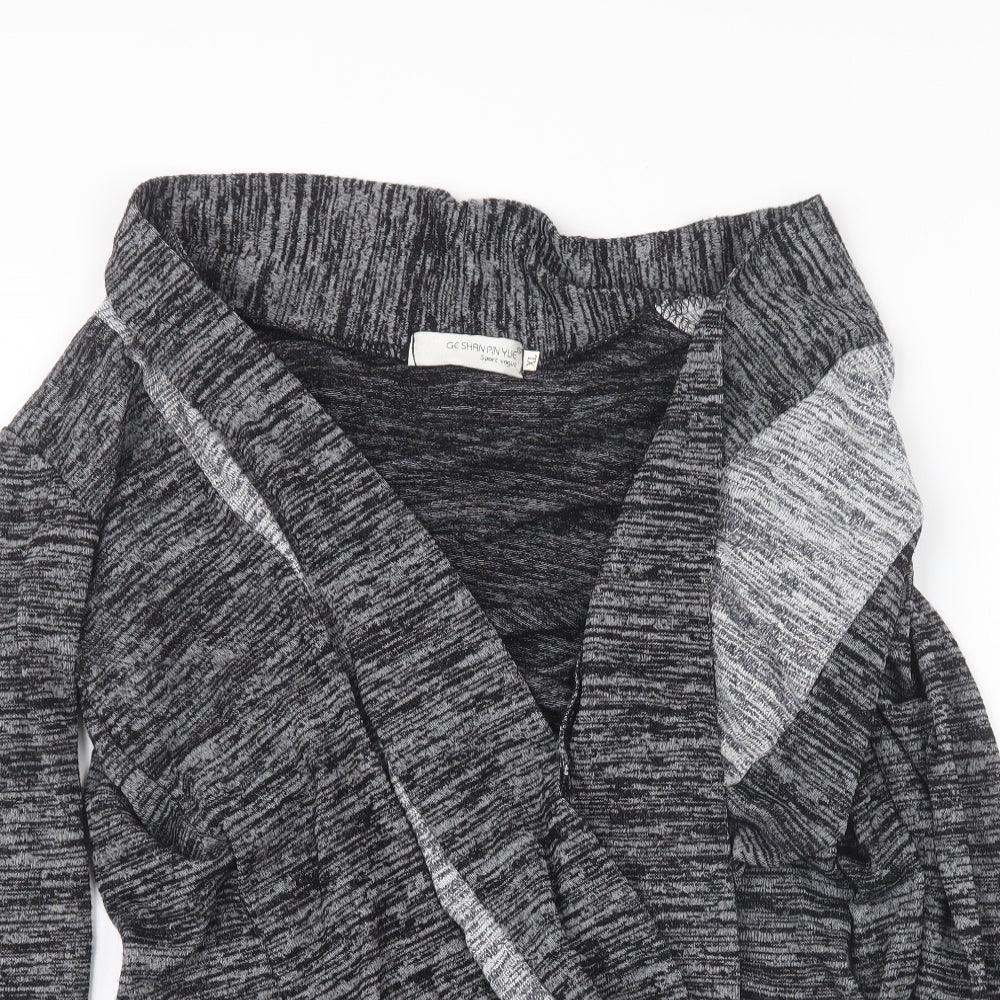 Ge Shan Pin Yue Womens Black   Cardigan Jumper Size XL