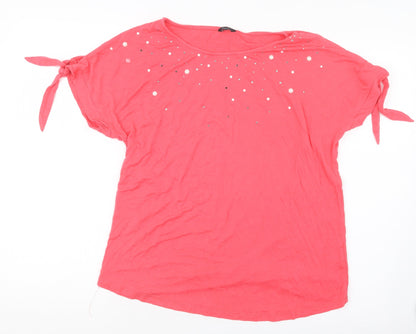 Womens UK Size 14 M&Co  Basic T-Shirt