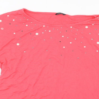 Womens UK Size 14 M&Co  Basic T-Shirt