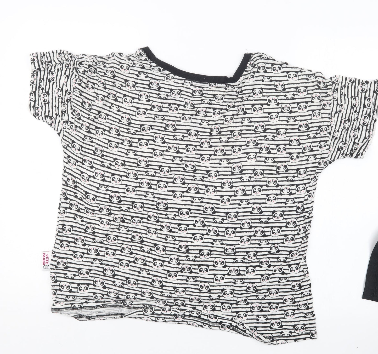 Love to Lounge Womens Black Geometric  Top Pyjama Top Size 14