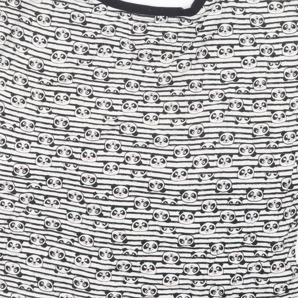 Love to Lounge Womens Black Geometric  Top Pyjama Top Size 14