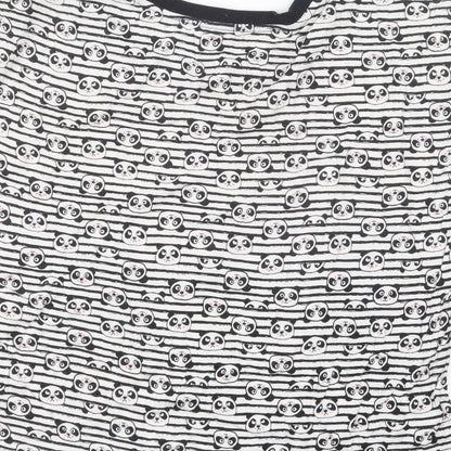 Love to Lounge Womens Black Geometric  Top Pyjama Top Size 14