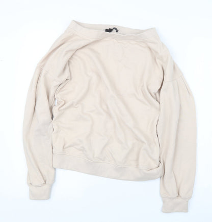 Womens UK Size 8 Missguided Beige Pullover Jumper