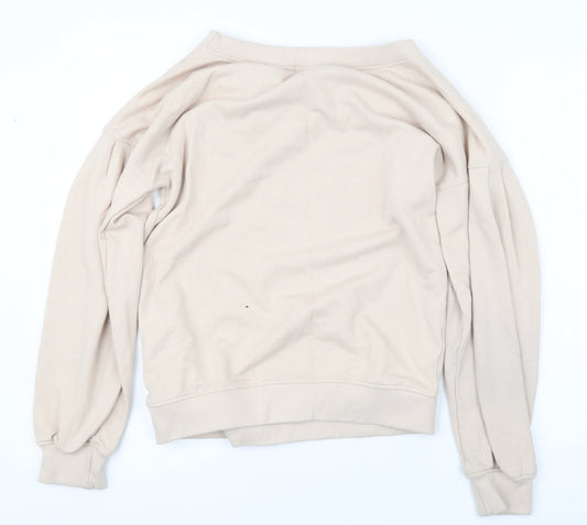 Womens UK Size 8 Missguided Beige Pullover Jumper