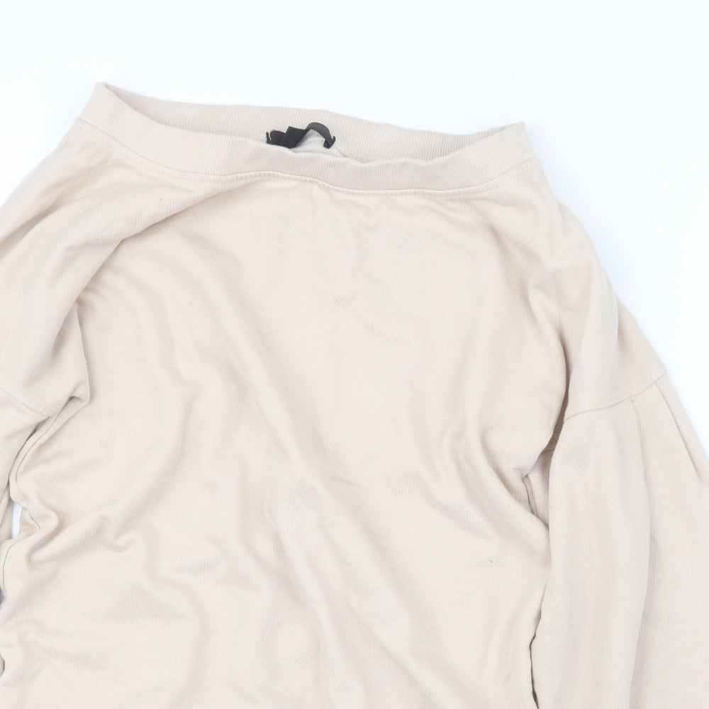 Womens UK Size 8 Missguided Beige Pullover Jumper