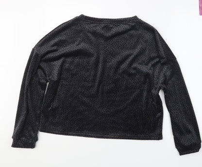 Primark Womens Grey Animal Print  Pullover Jumper Size 10