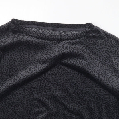 Primark Womens Grey Animal Print  Pullover Jumper Size 10