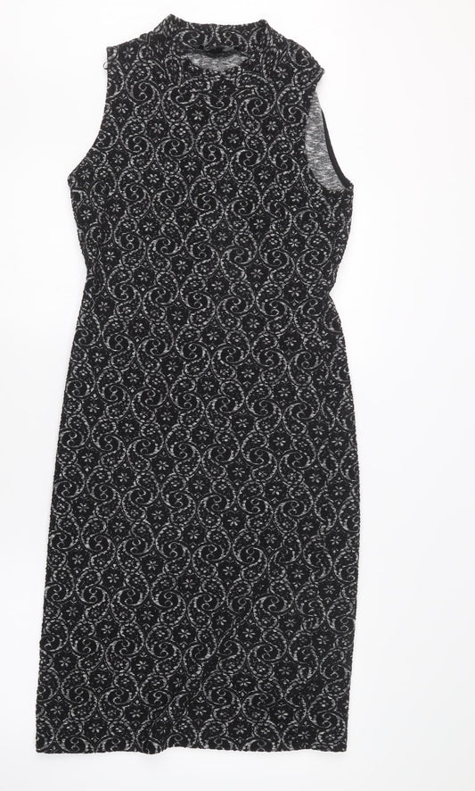 NEXT Womens Black   Shirt Dress  Size 8