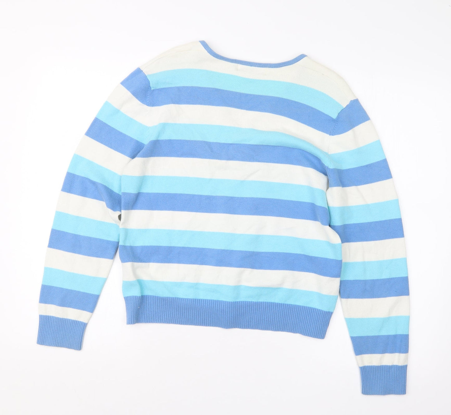Womens UK Size M FABRIZIO Blue Pullover Jumper