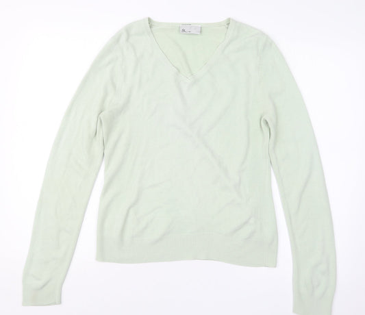 BHS Womens Green  Knit Pullover Jumper Size 12