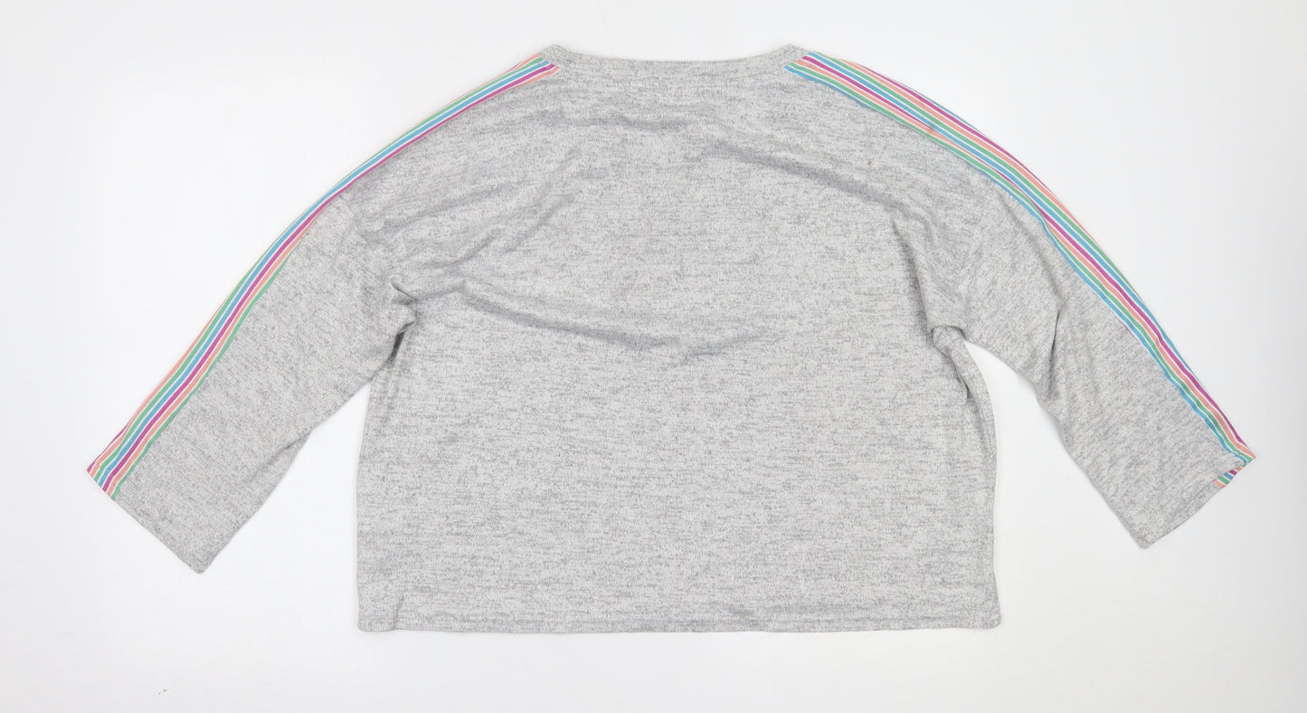 Womens UK Size 14 TU Grey Basic Blouse