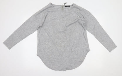 Quiz Womens Grey   Basic Blouse Size M