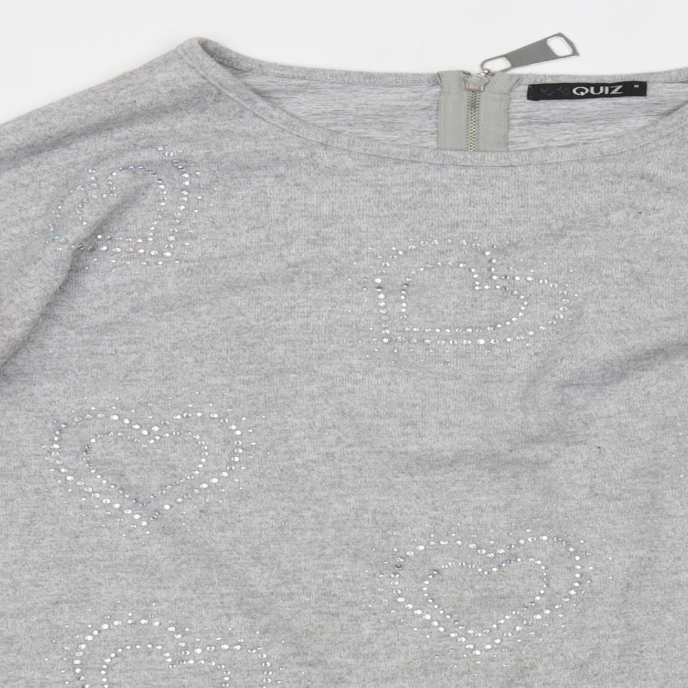 Quiz Womens Grey   Basic Blouse Size M