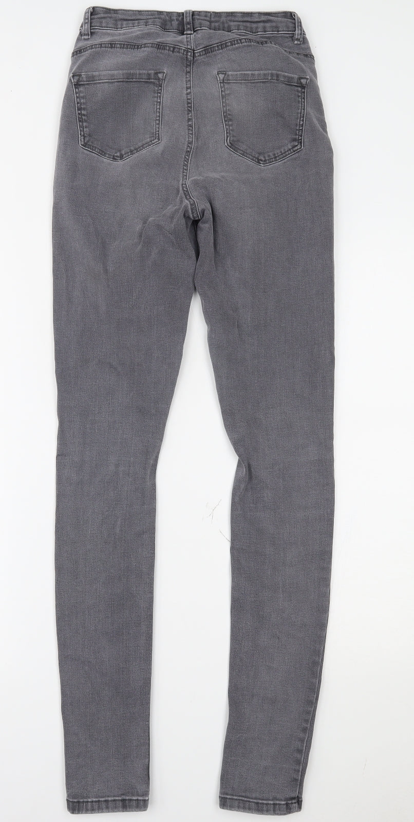 Dorothy Perkins Womens Grey  Denim Skinny Jeans Size 8 L29 in