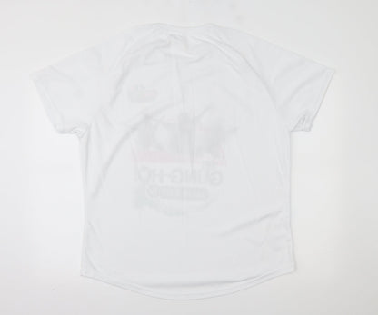 Mens UK Size 2XL Preworn White  T-Shirt