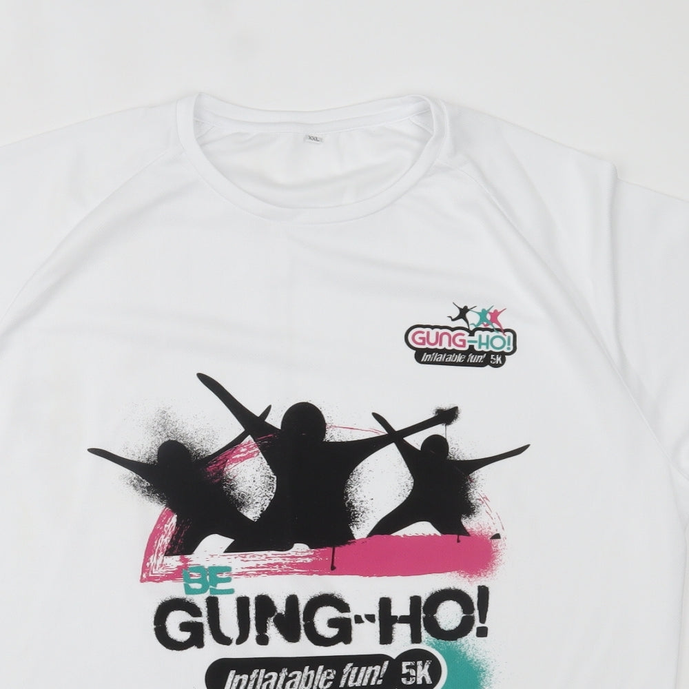 Mens UK Size 2XL Preworn White  T-Shirt