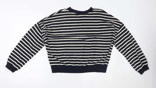 Primark Womens Blue Striped  Pullover Jumper Size S