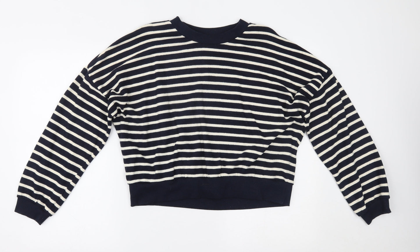 Primark Womens Blue Striped  Pullover Jumper Size S
