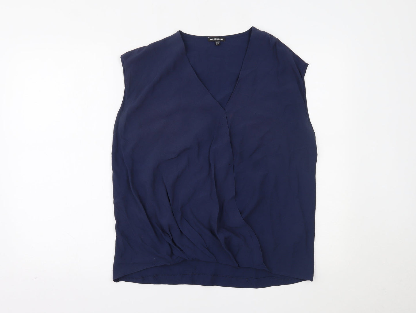 Womens UK Size 12 Warehouse Blue Basic Tank