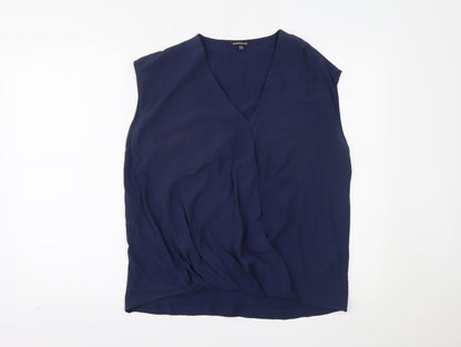 Womens UK Size 12 Warehouse Blue Basic Tank