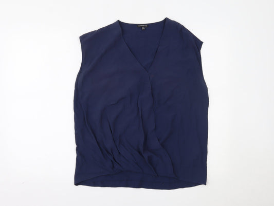 Womens UK Size 12 Warehouse Blue Basic Tank