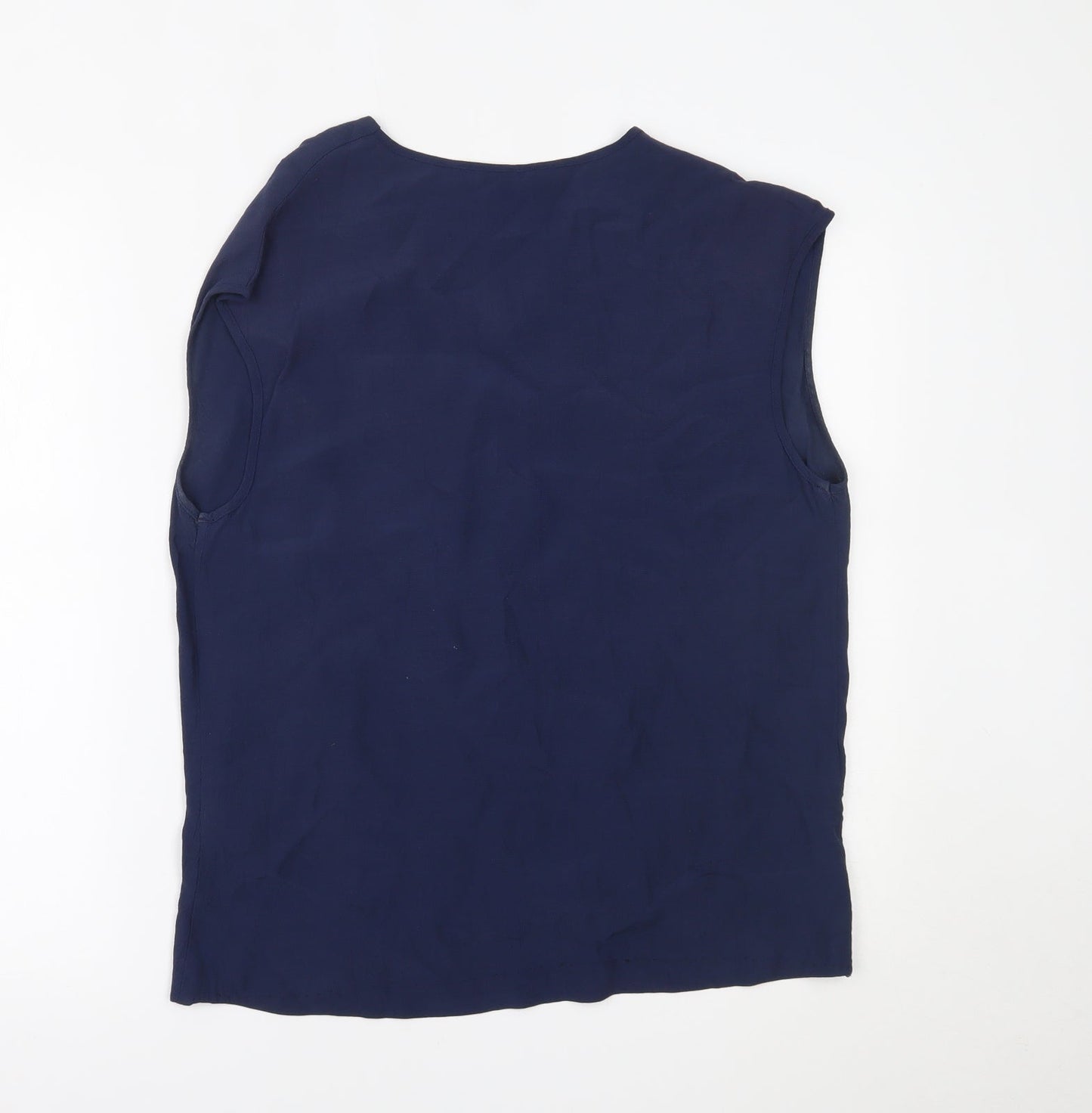 Womens UK Size 12 Warehouse Blue Basic Tank