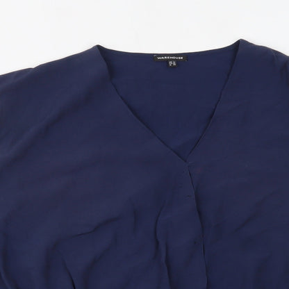 Womens UK Size 12 Warehouse Blue Basic Tank