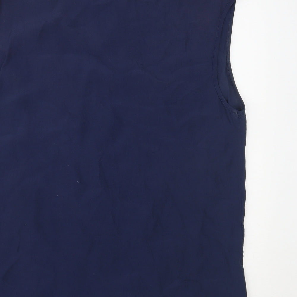 Womens UK Size 12 Warehouse Blue Basic Tank